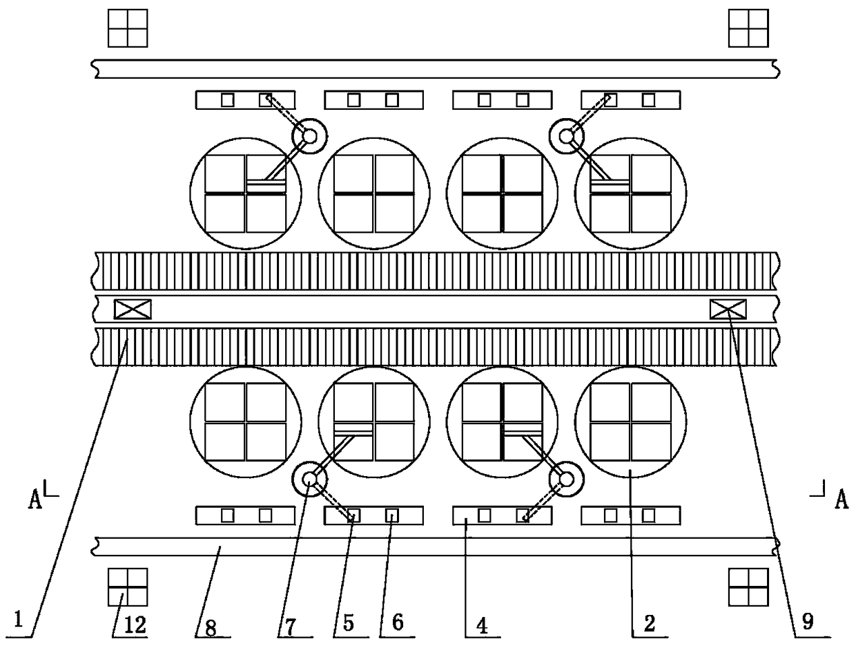 Storing-sorting-integrated whole-input-scattered-output logistics system and method