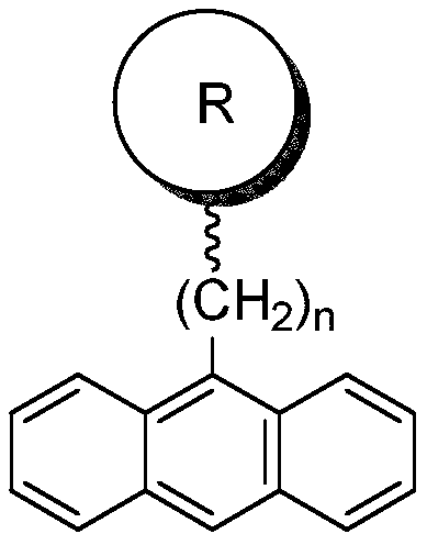 Bisphenol hydroxyl monomer containing anthryl group and synthesis method and application thereof