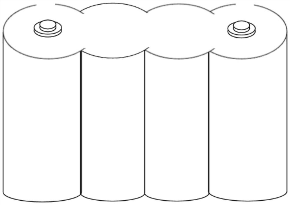 Multi-roll-core lithium ion battery and battery pack