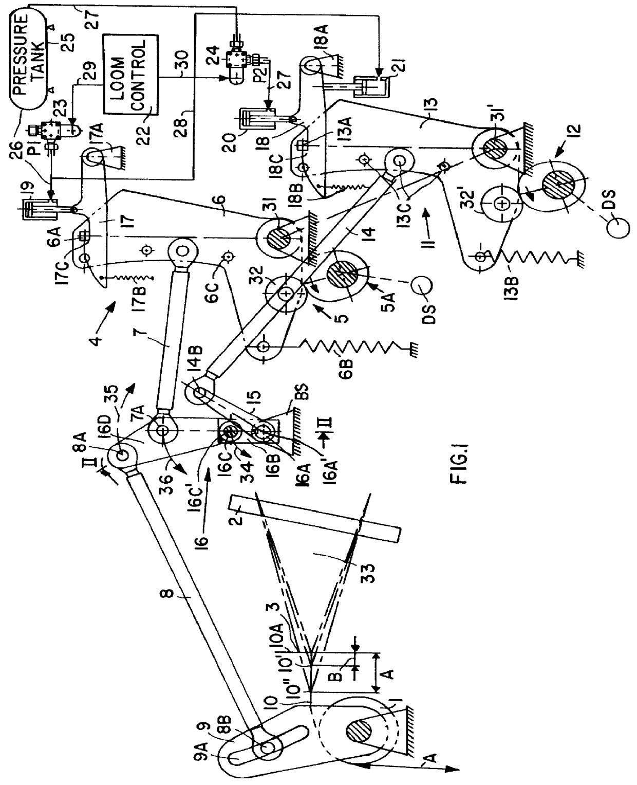 Method and loom for weaving first and/or second pile lengths while weaving terry fabric