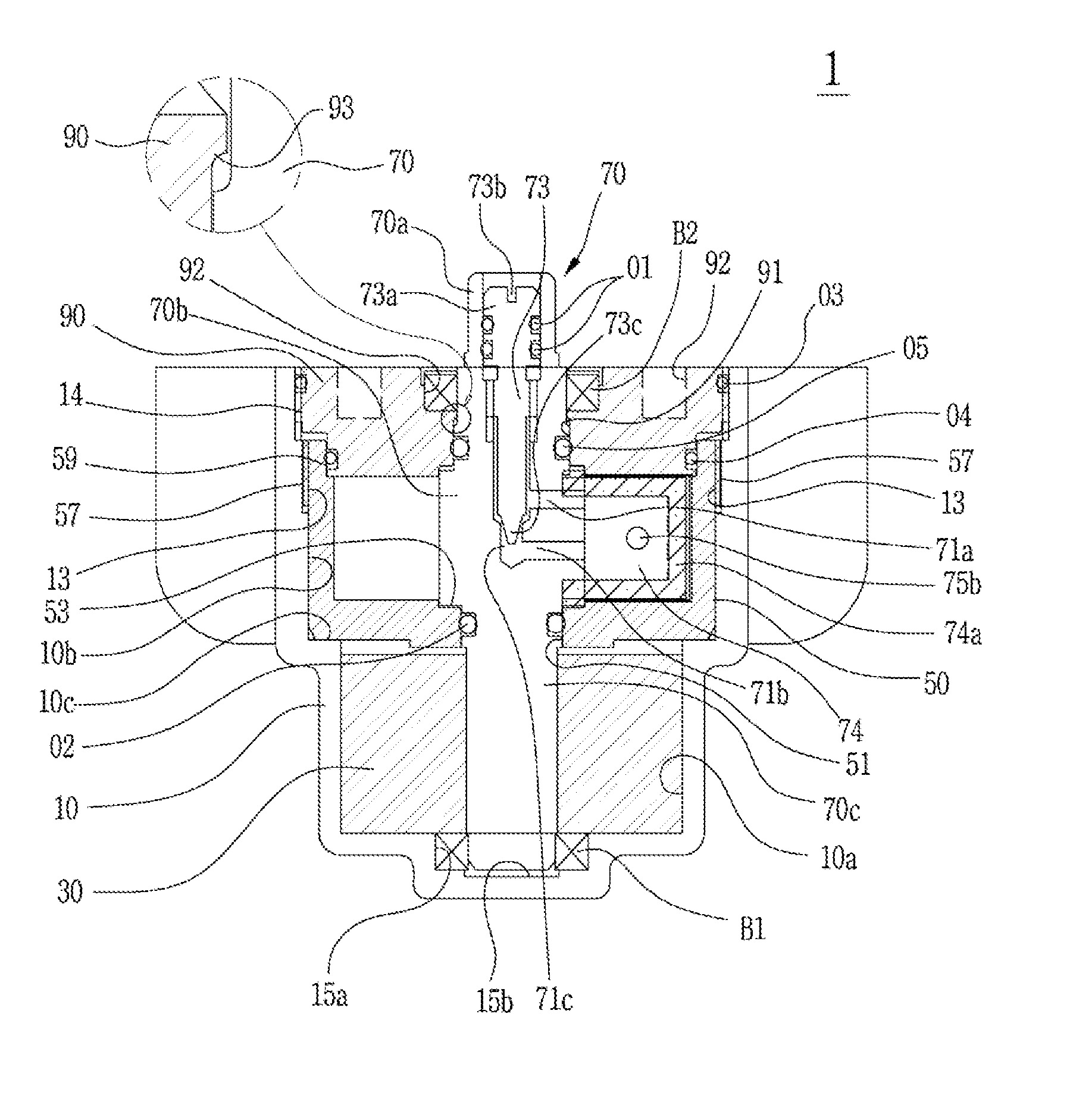 Automatic door closure unit