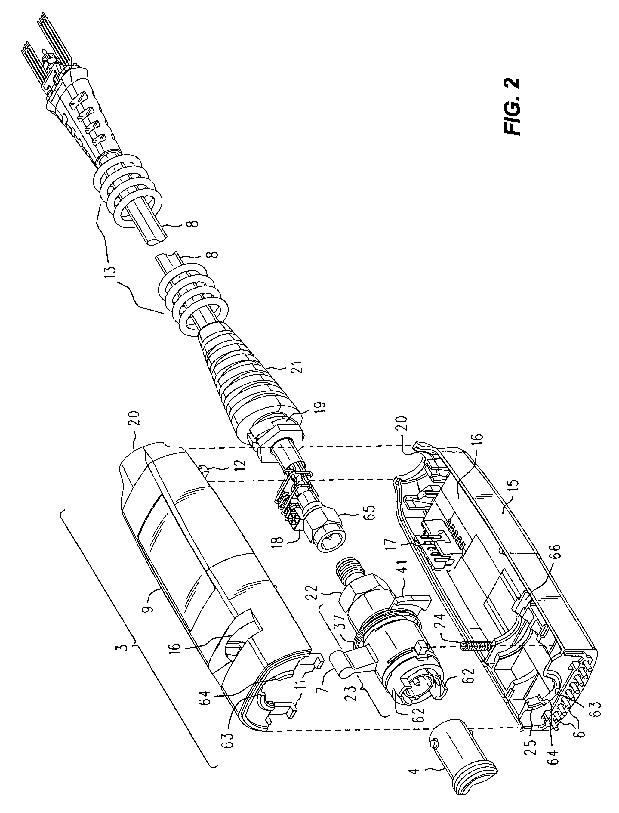 Positive locking push-on precision BNC connector for an oscilloscope probe