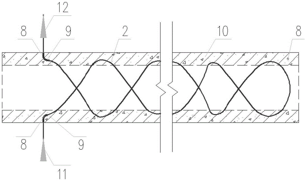 Prefabricated reinforced concrete pipe piles with double helical tubular heat exchangers for ground source heat pumps