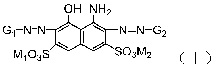 A kind of polyazo reactive dye compound and preparation method thereof