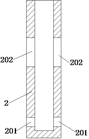 A shock-absorbing structure for an unmanned aerial vehicle