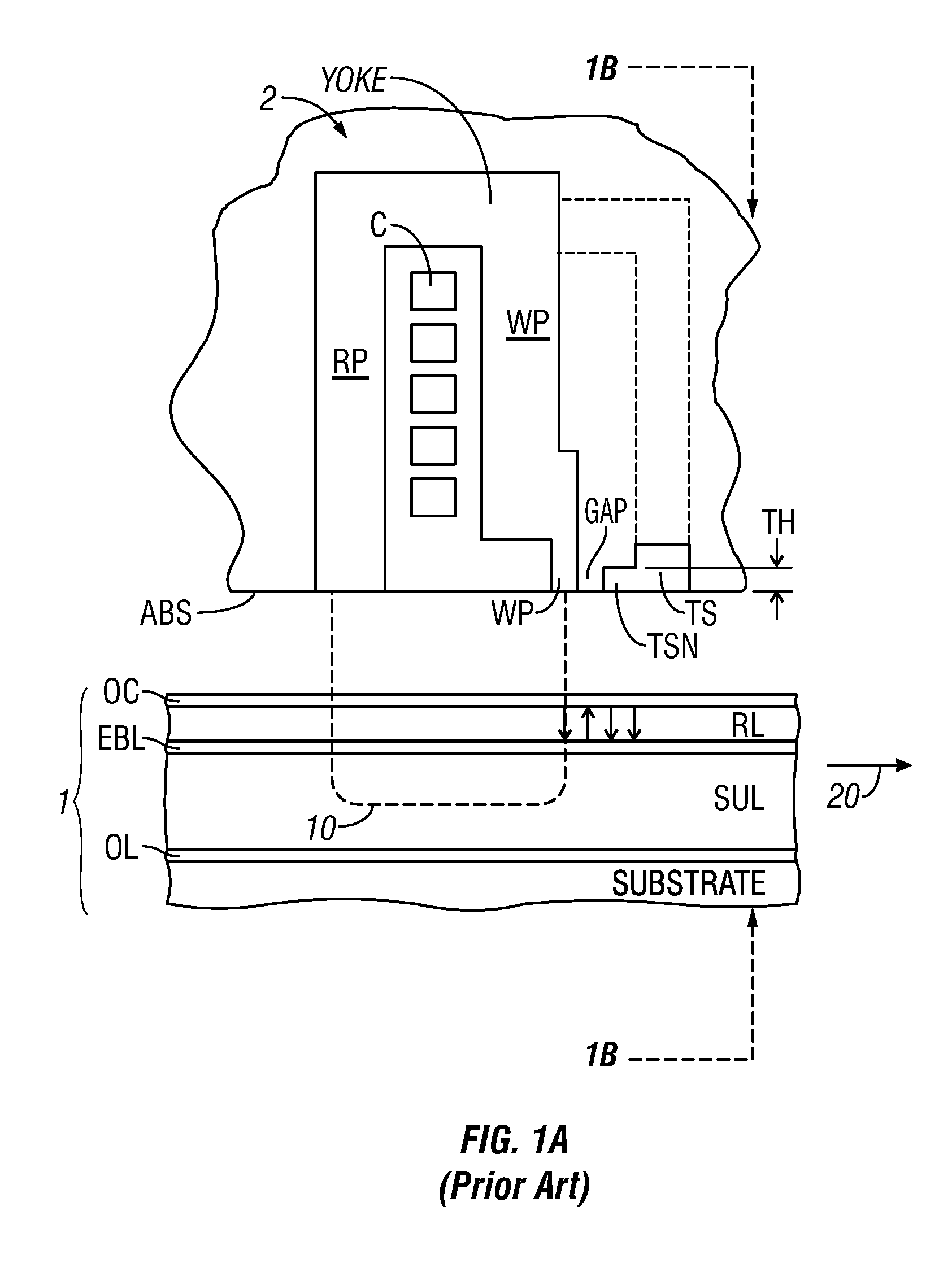 Perpendicular magnetic recording system with medium having thin soft underlayer and recording head having thick-throat trailing shield