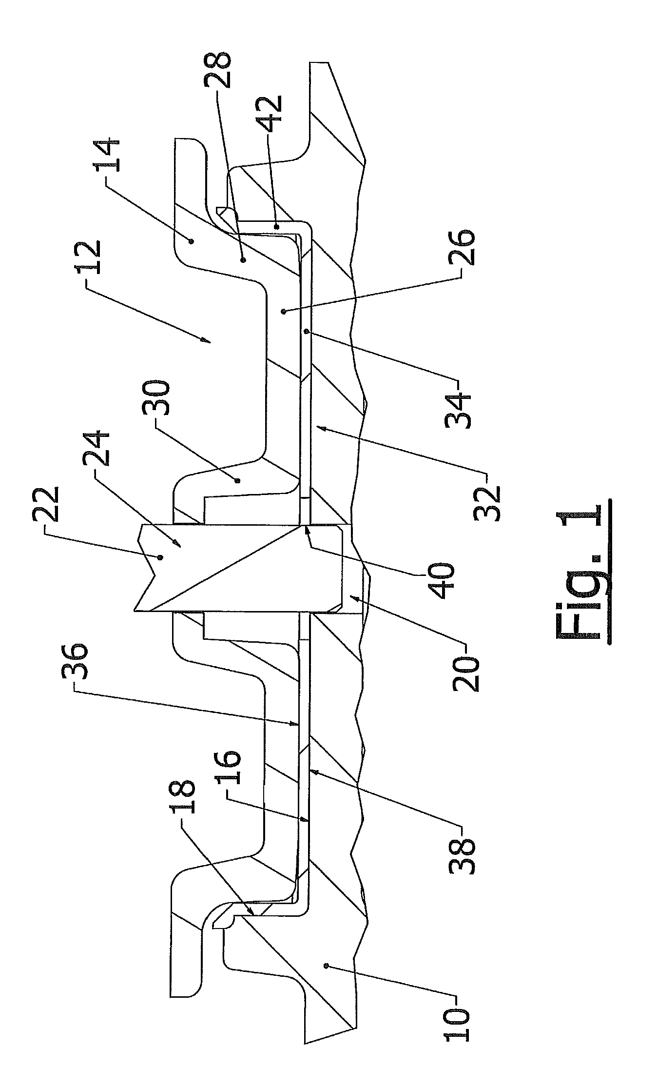 Center bowl liner with spring washer conductor