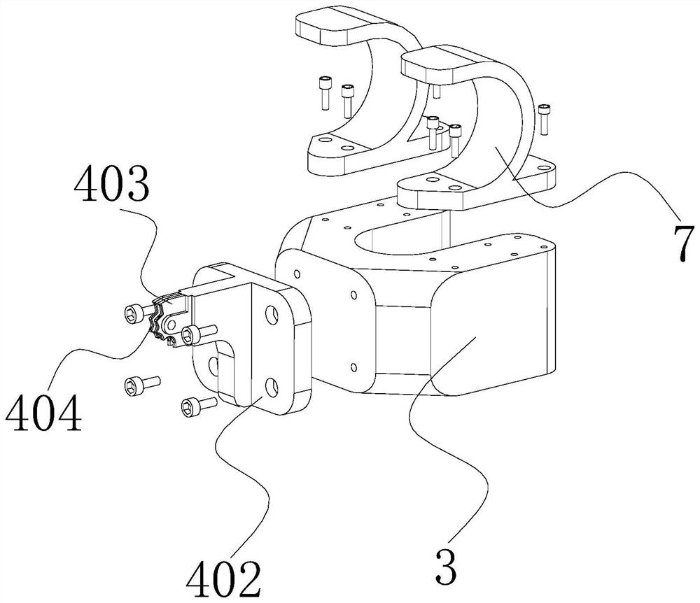 Auxiliary airing support for cylindrical guardrail