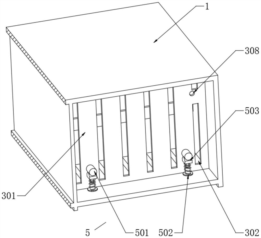 Partition isolation type energy storage battery box