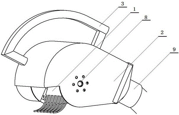 Chrysanthemum flower picking device