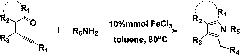 Method for preparing iron-catalyzed pyrrole and pyrrole cyclic compounds