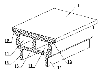 Wood and plastic handrail