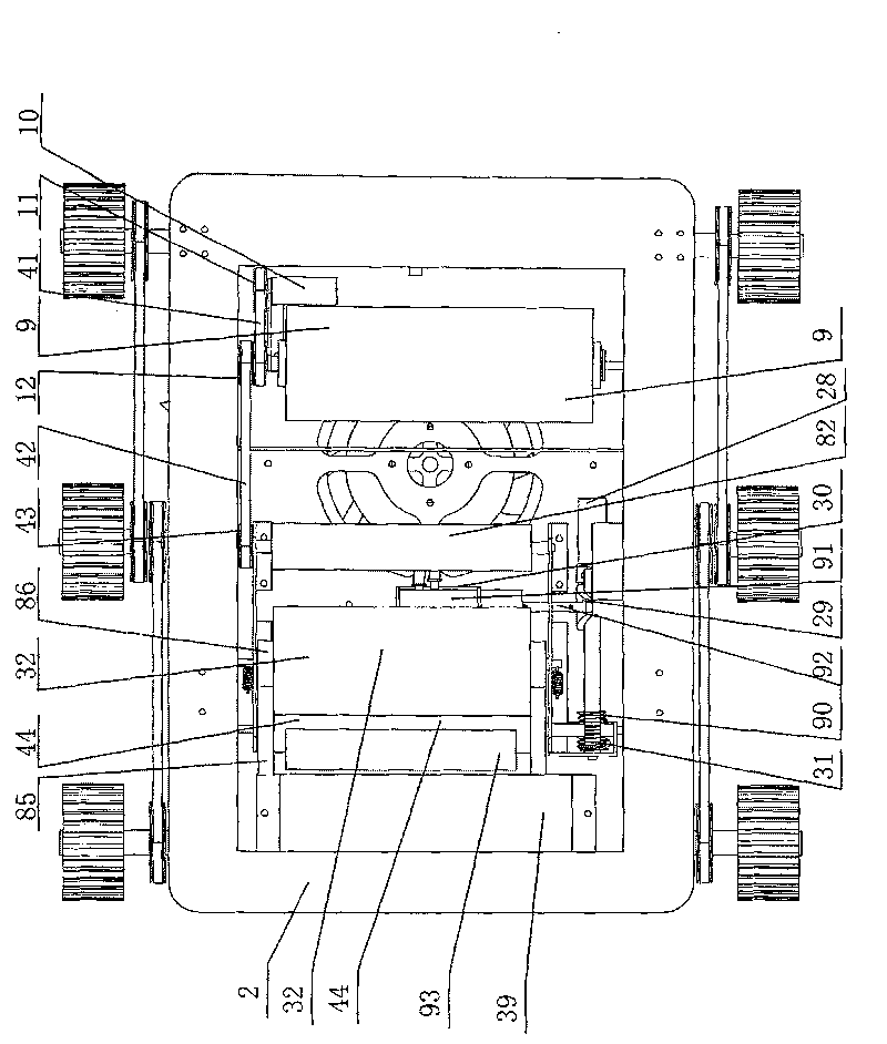 Wall surface cleaning robot based on positive-negative pressure adsorption principle