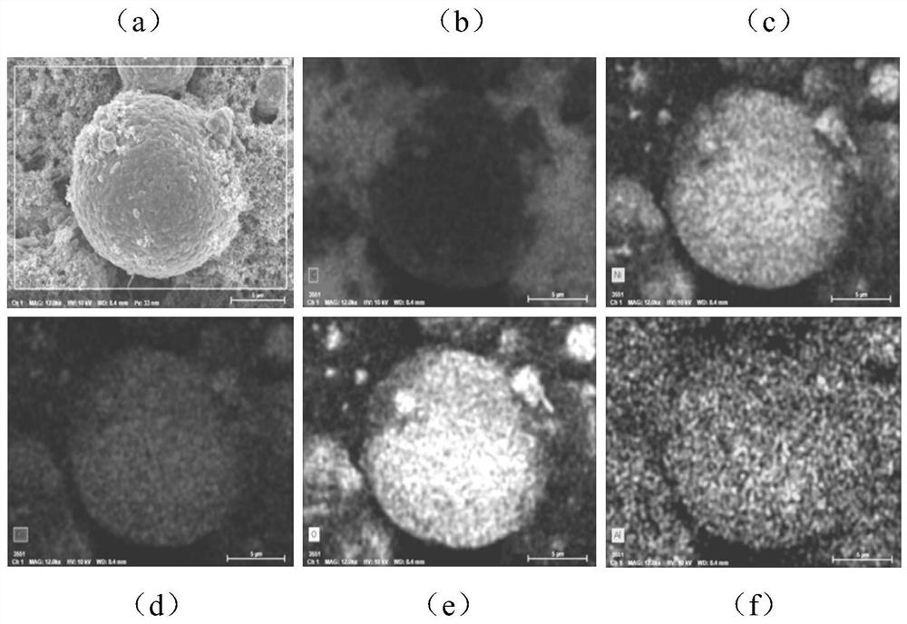 Surface coating modification method for ternary positive electrode material of lithium ion battery