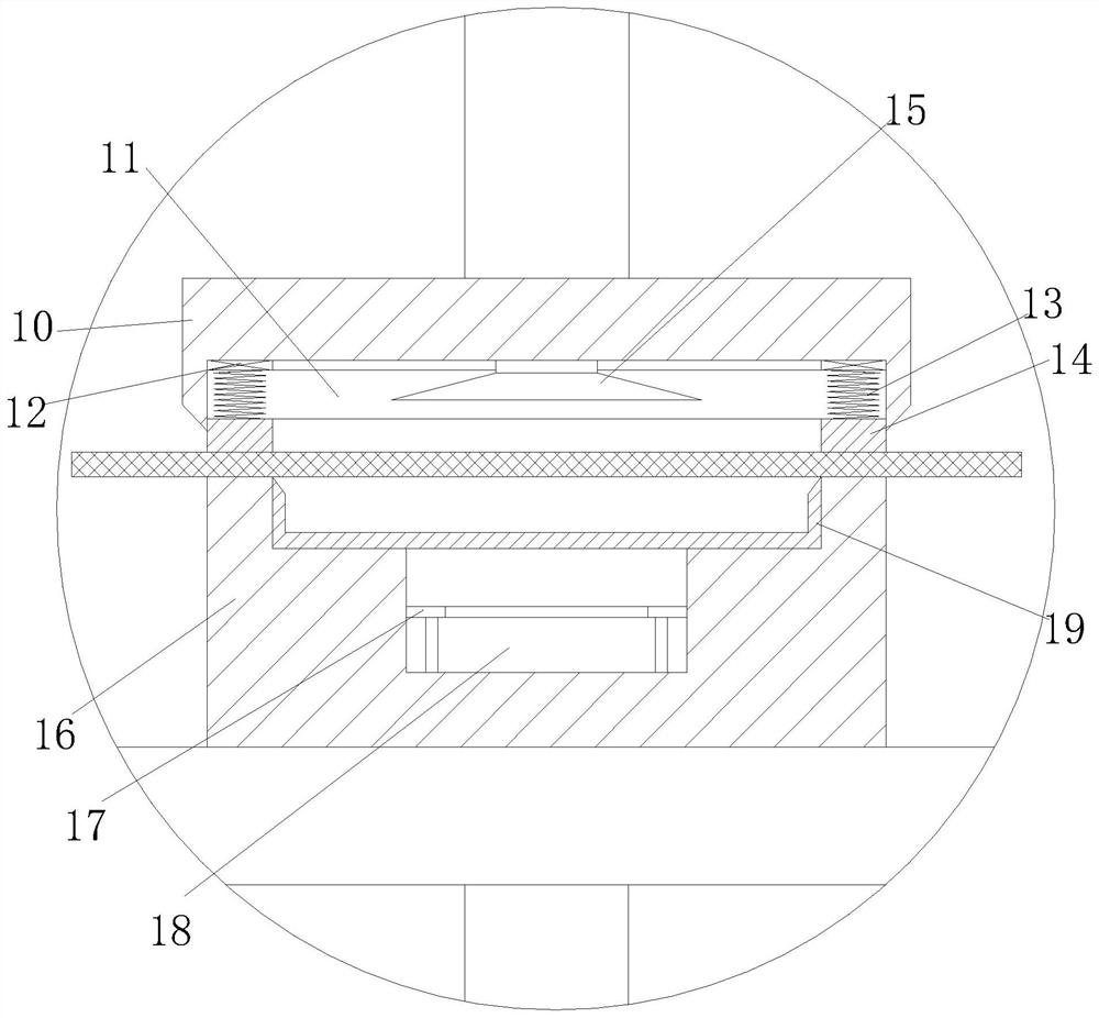 A punching device for rubber seals