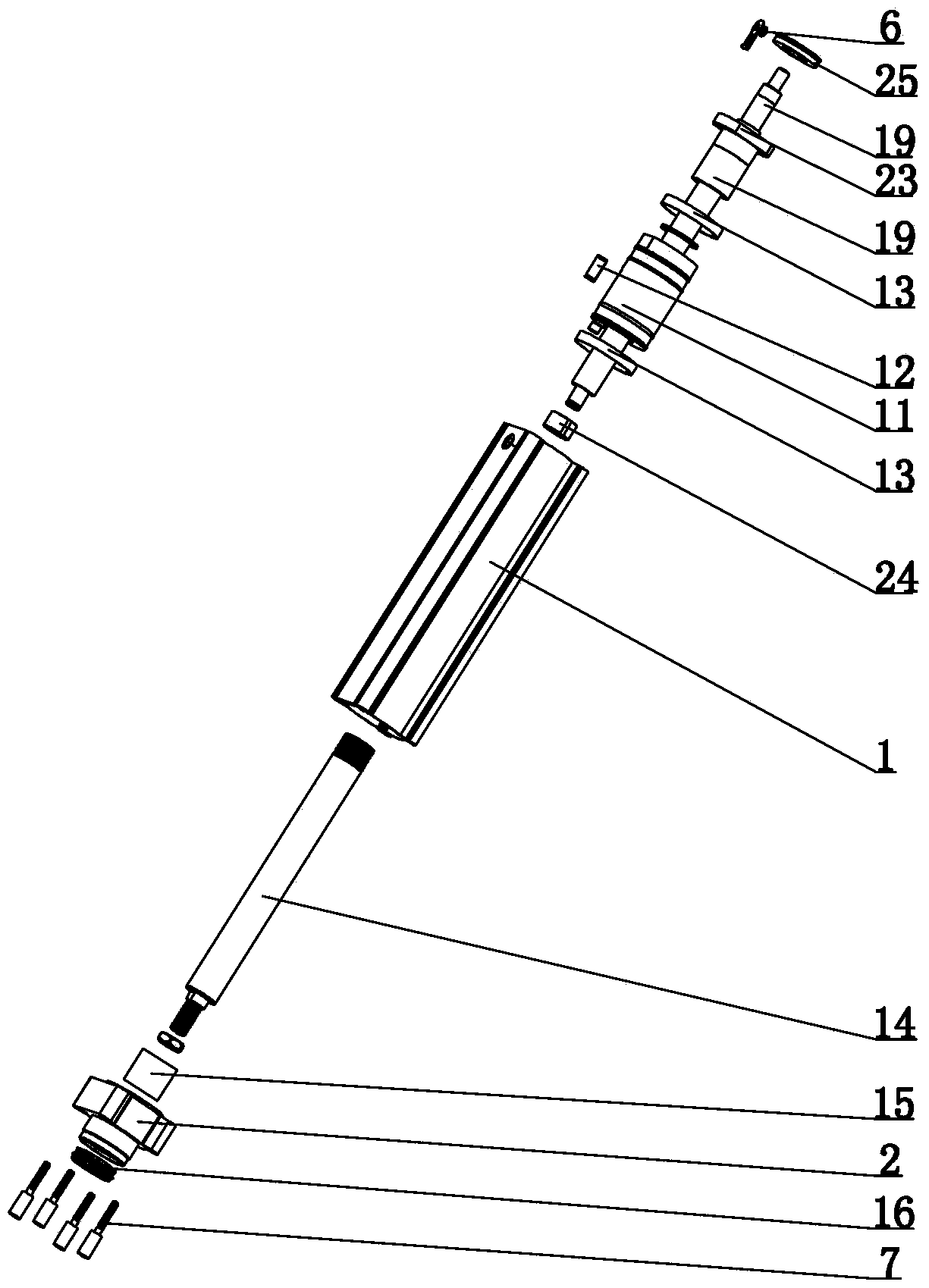 Electric cylinder linear transmission structure