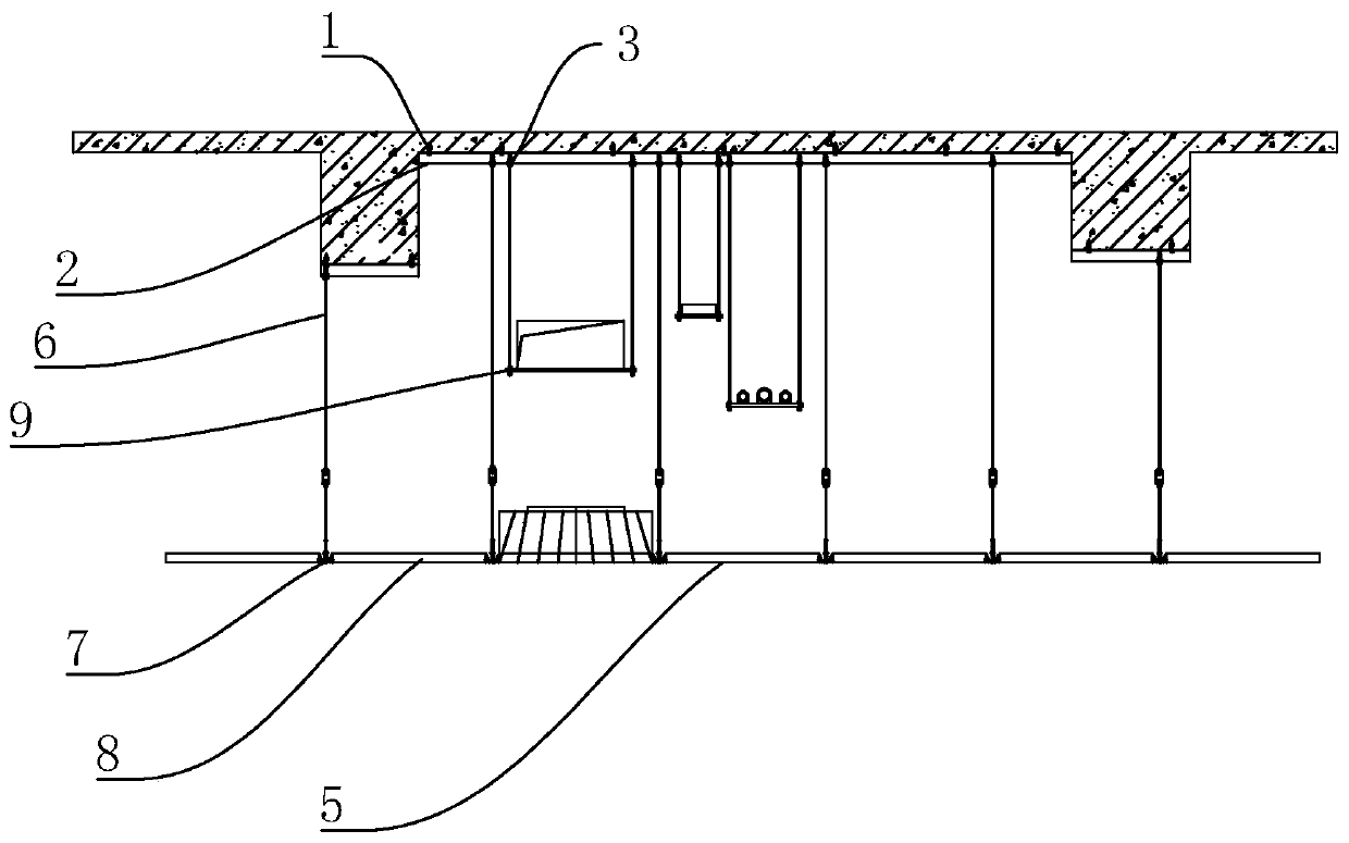 Method for installing upper fixed joint of clean ceiling of electronic workshop