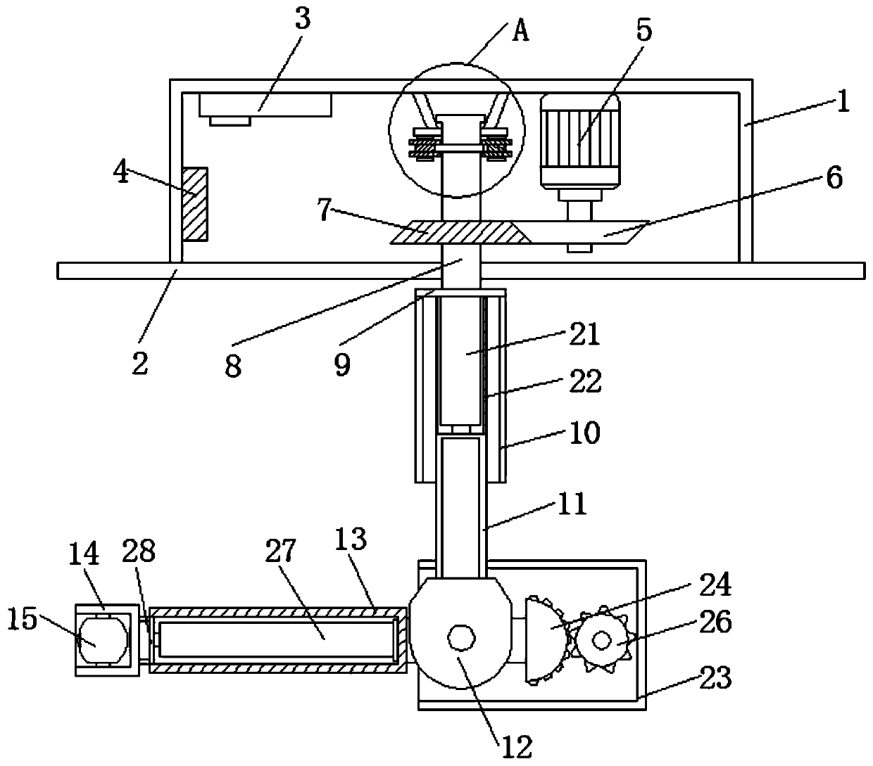 Indoor multi-angle shooting control system in technical field of information