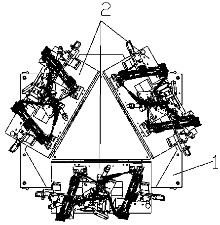 Rotary assembly equipment for automobile glass lifter assembly