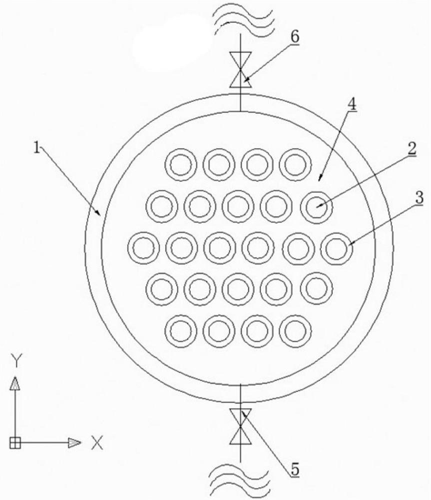 Passive residual heat removal system for underwater nuclear power unmanned underwater vehicle