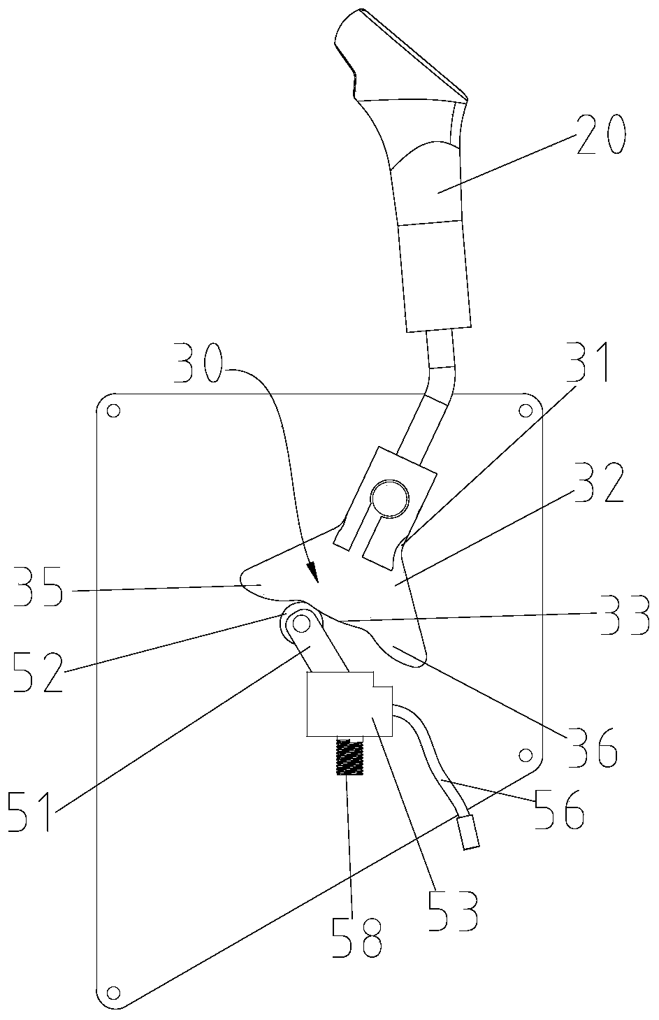 Manipulation device of rubber-tired road roller