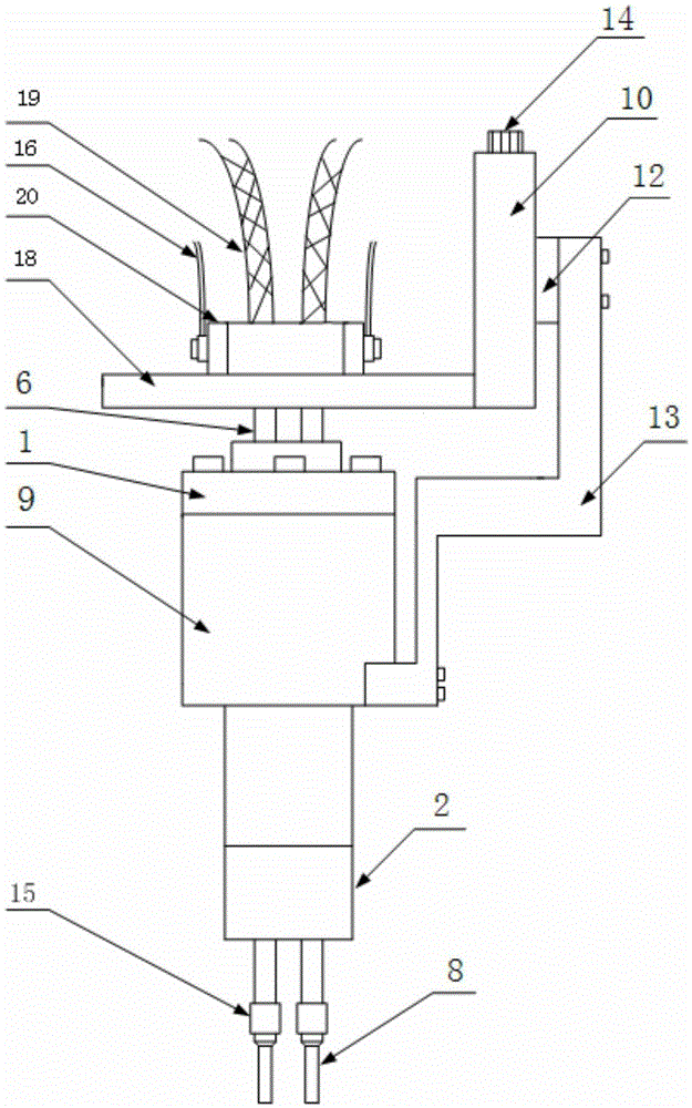 External nozzle twin-wire co-pool narrow-gap GMAW torch