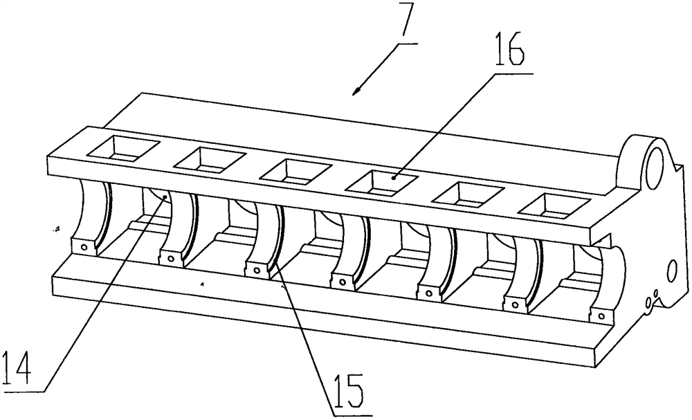 Full-automatic one-time milling device for diesel engine body