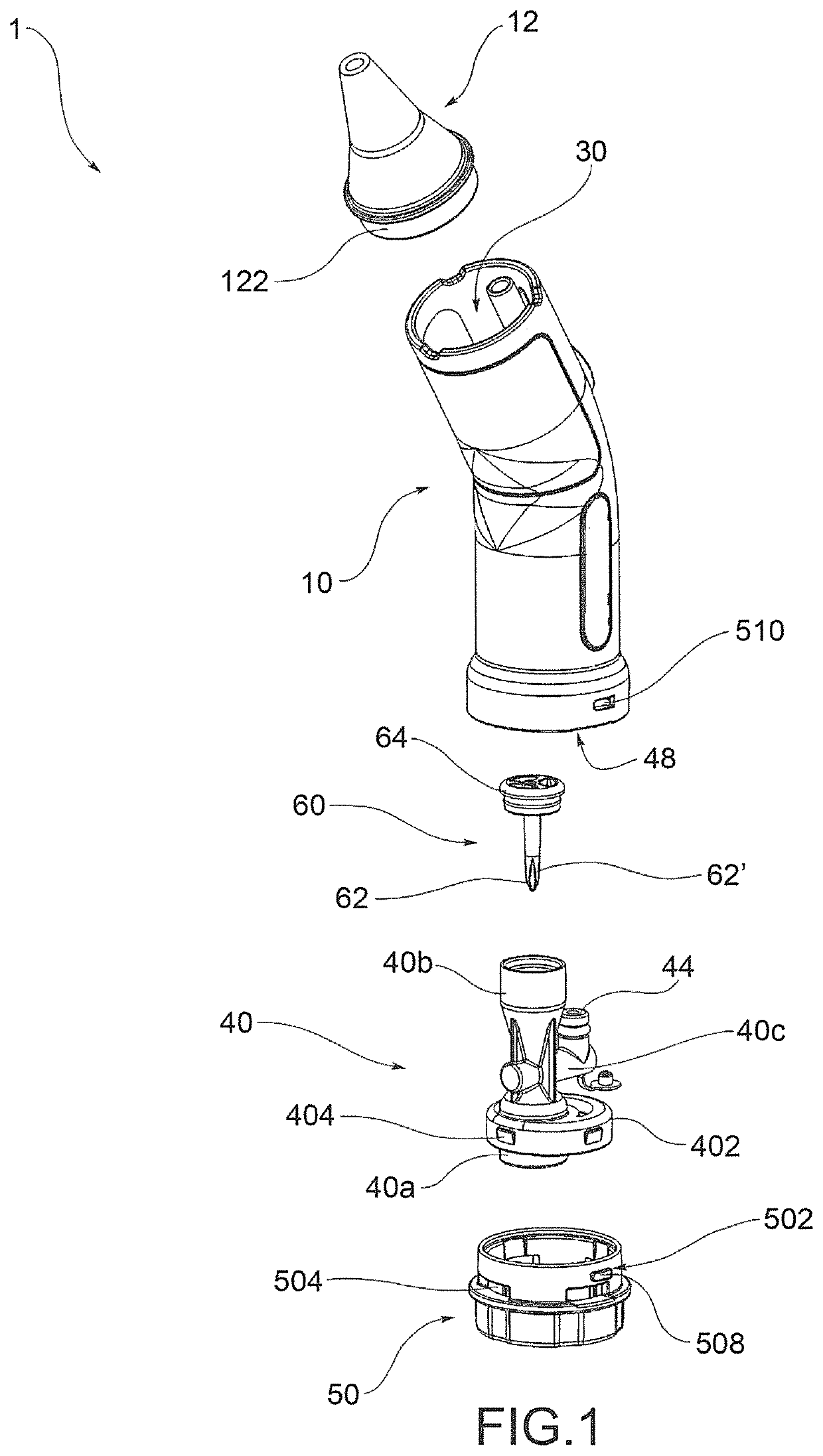 Accessory for a nasal mucous aspirator, nasal aspirator and kit