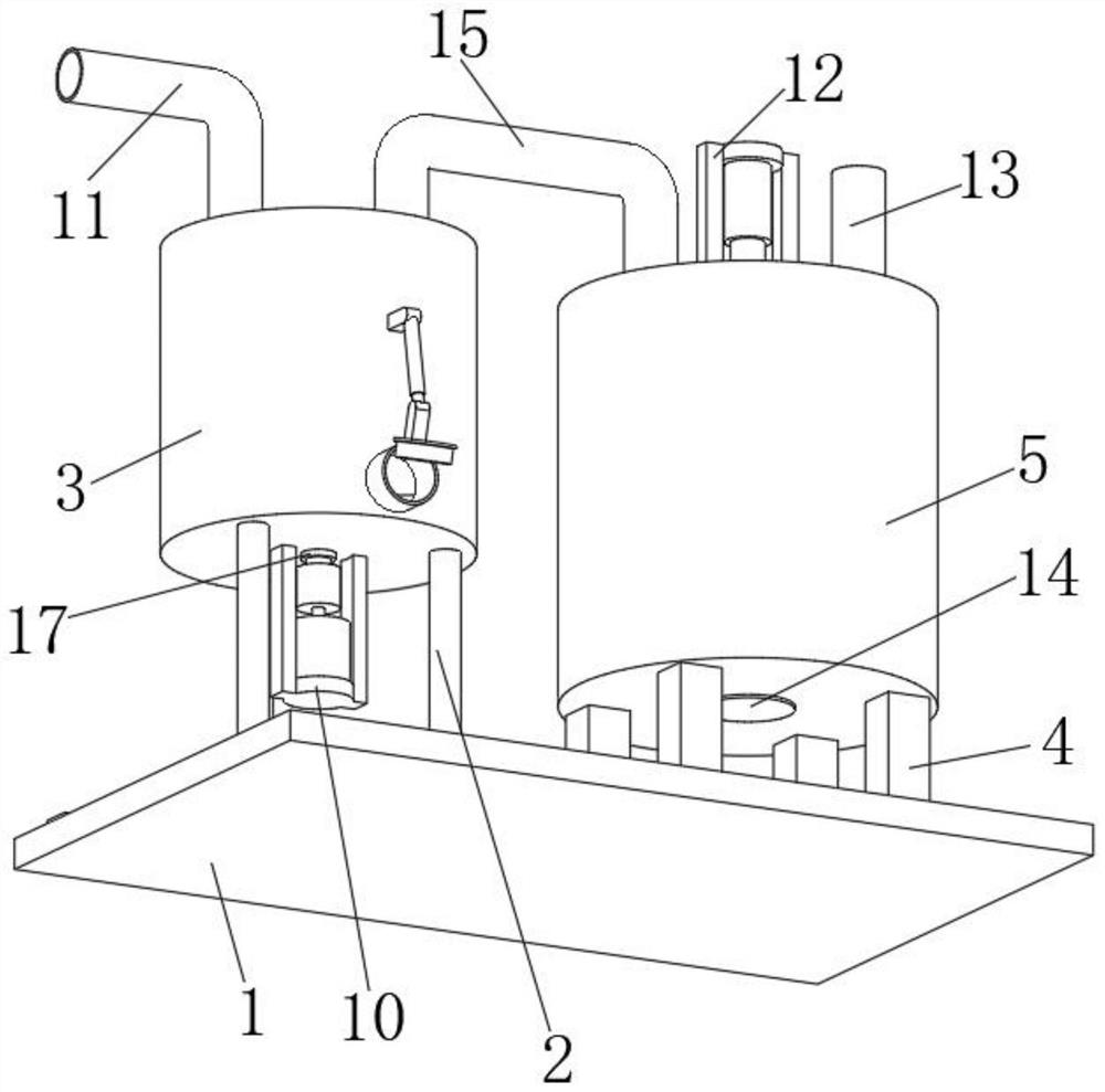 Benzene sulfonyl chloride production tail gas HCl absorption device