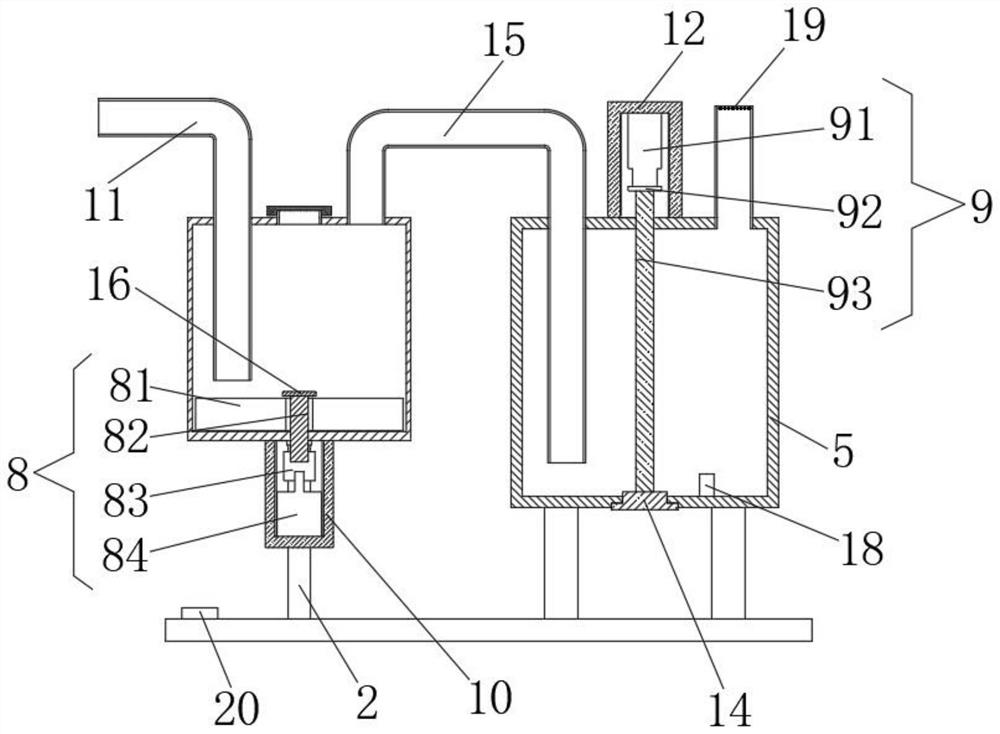 Benzene sulfonyl chloride production tail gas HCl absorption device