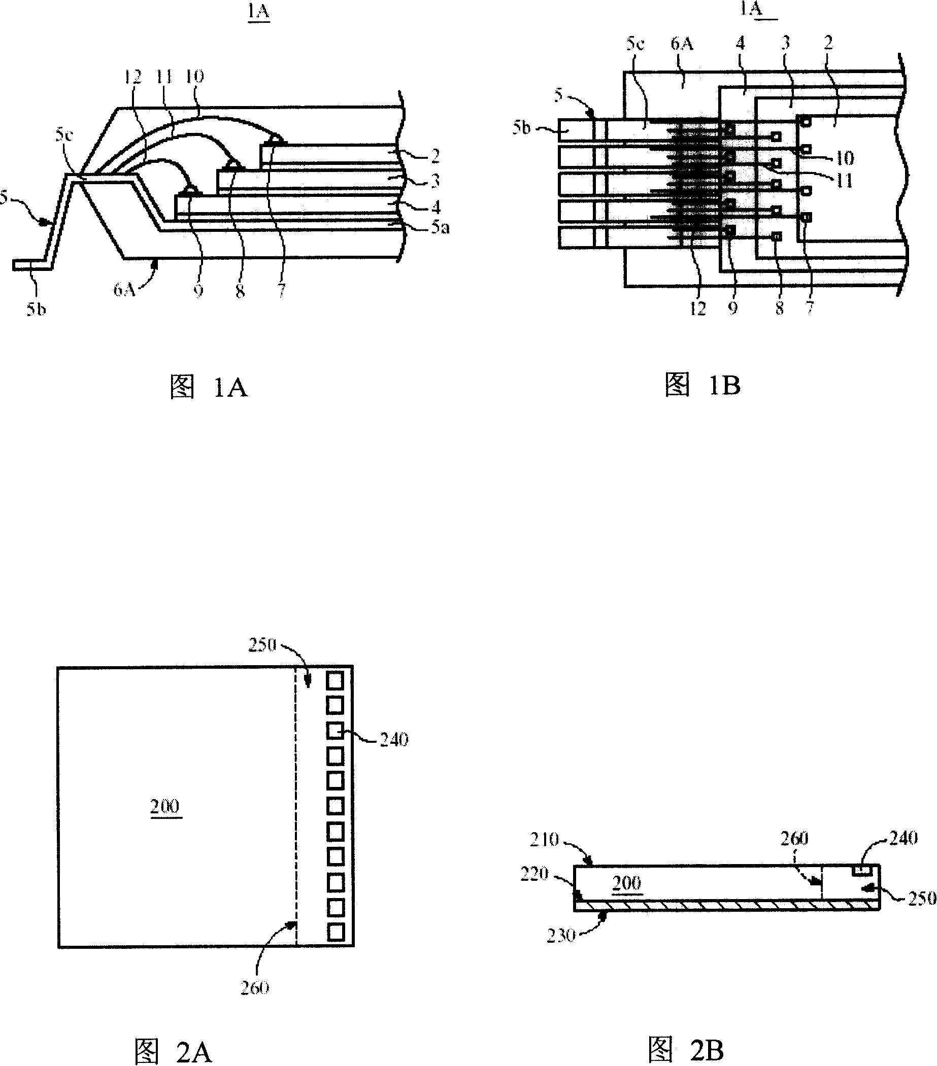 Packaging structure of conducting wire holder on multi-chip stacking structure