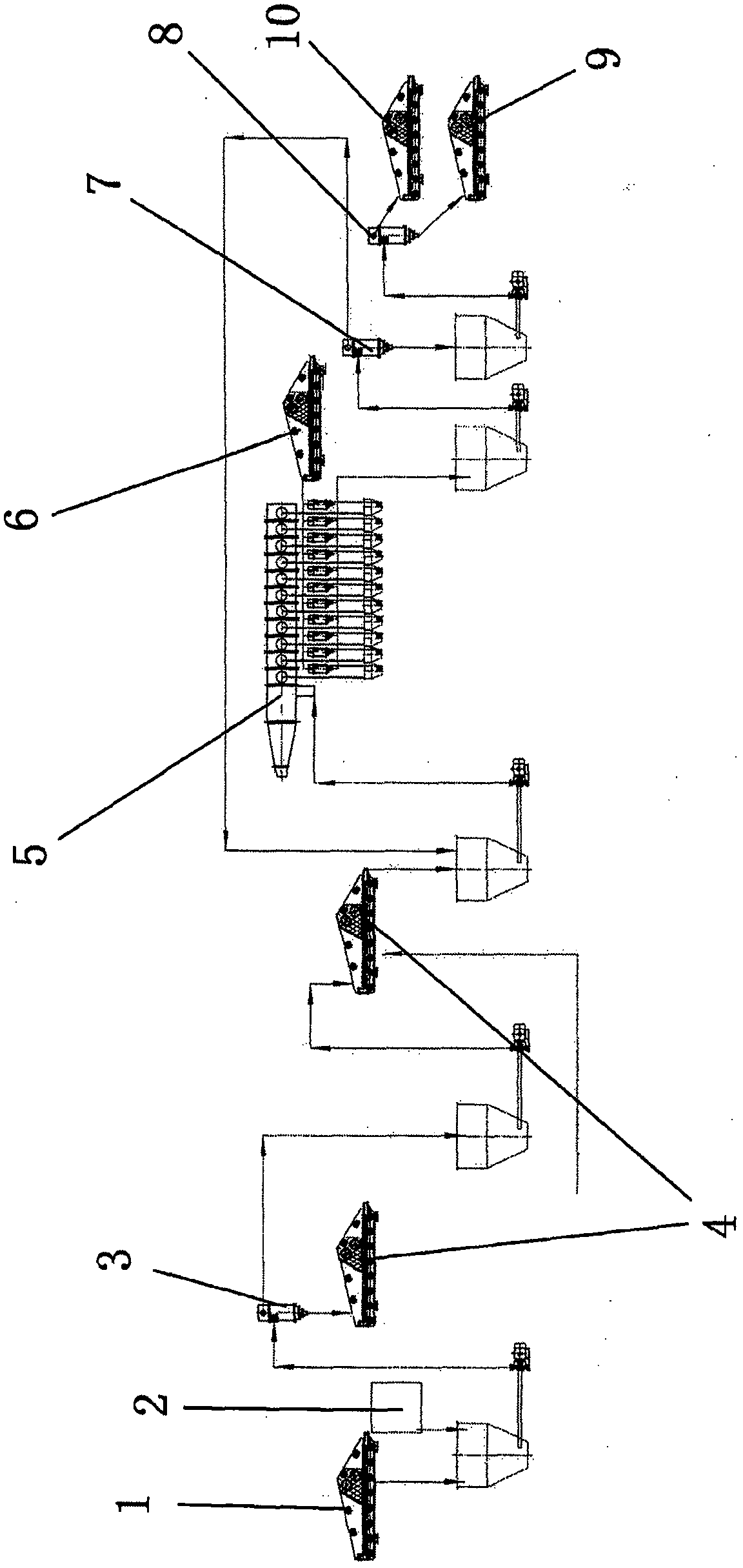 Method for selecting coal by using water medium swirler