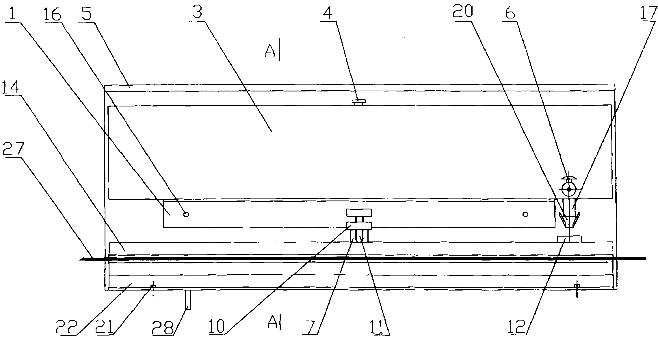 Copper strip surface degreasing device