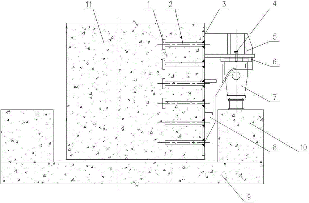 An installation guide and temporary fixing device for the well-shaped beam of the slideway