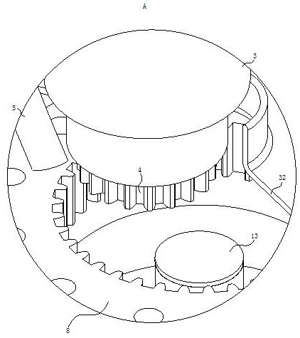 Cleaning device for robot speed reducer shell machining