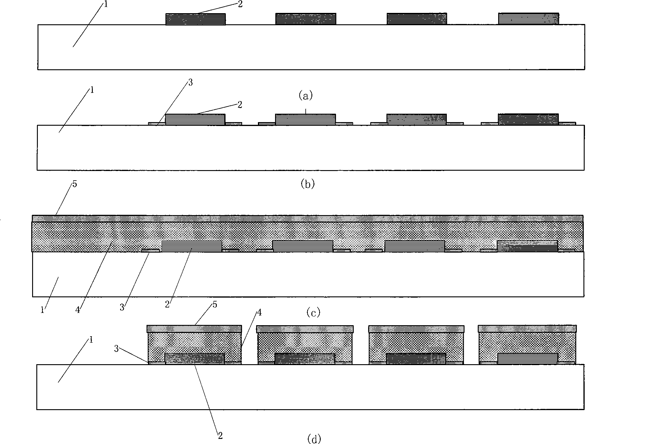 Piezoresistive transducer probe based on electric conduction high molecule sensitivity membrane and preparation method thereof