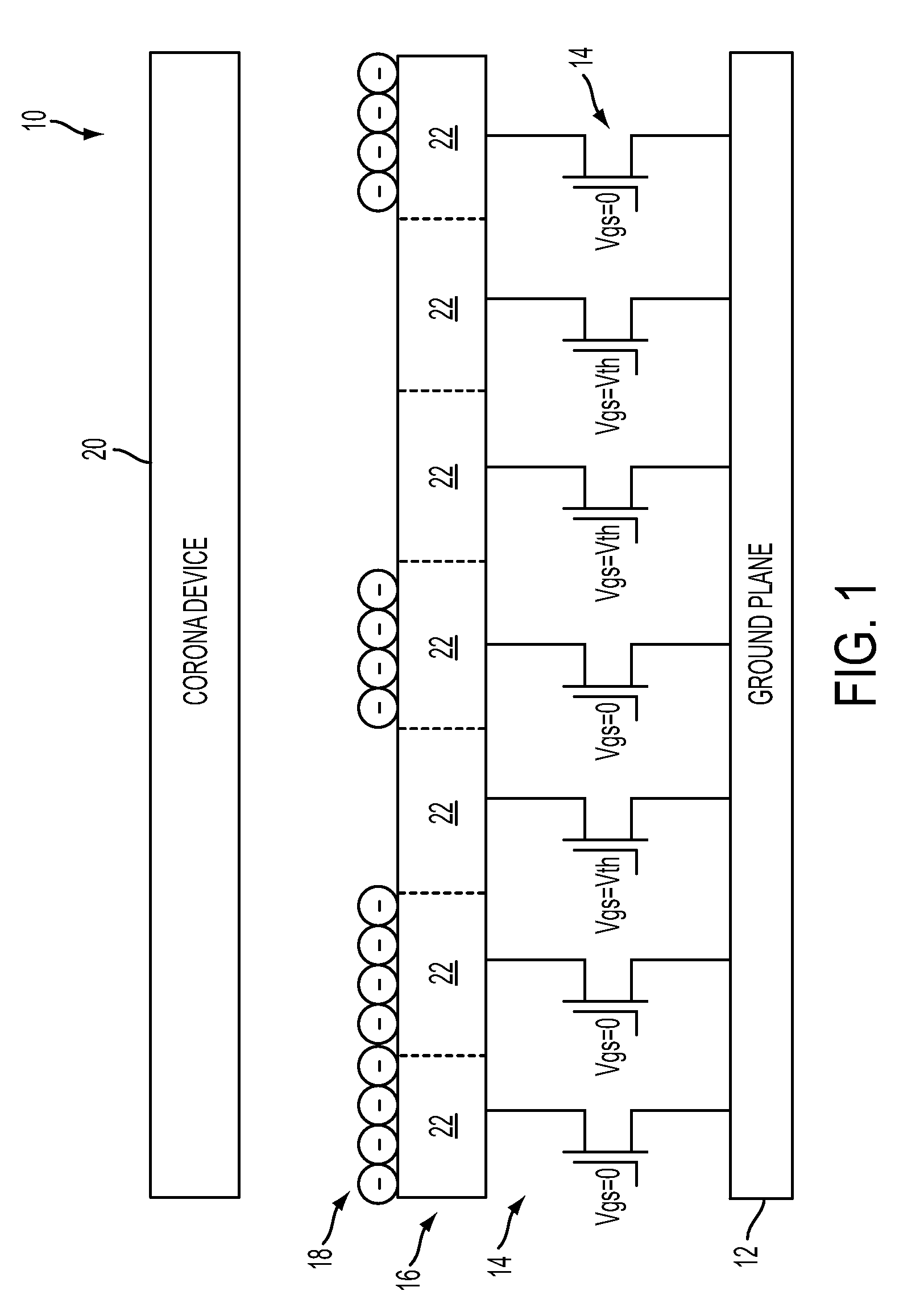 Image forming apparatus with a TFT backplane for xerography without a light source