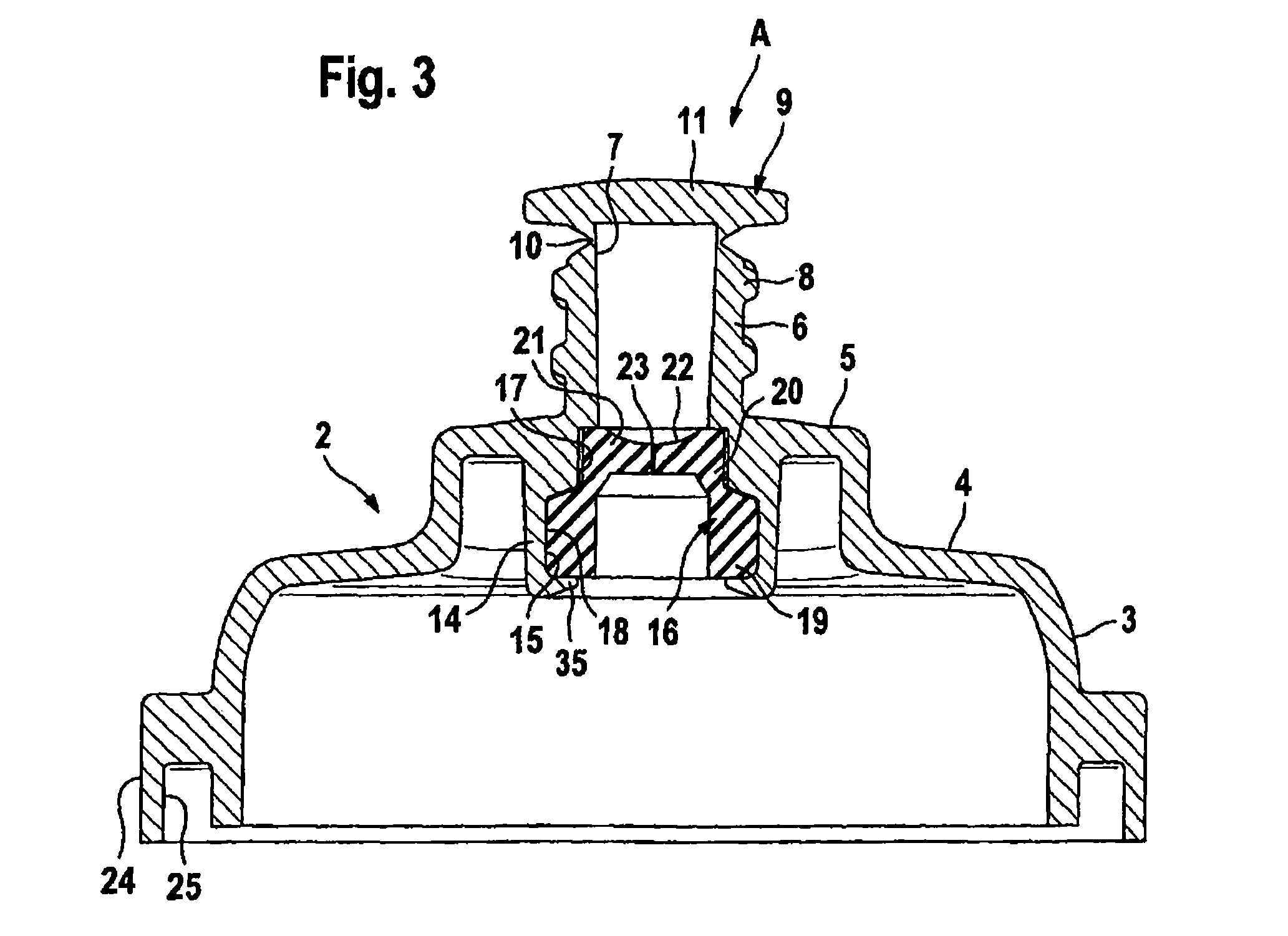 Closure cap for a container for receiving medical liquids, and container for receiving medical liquids