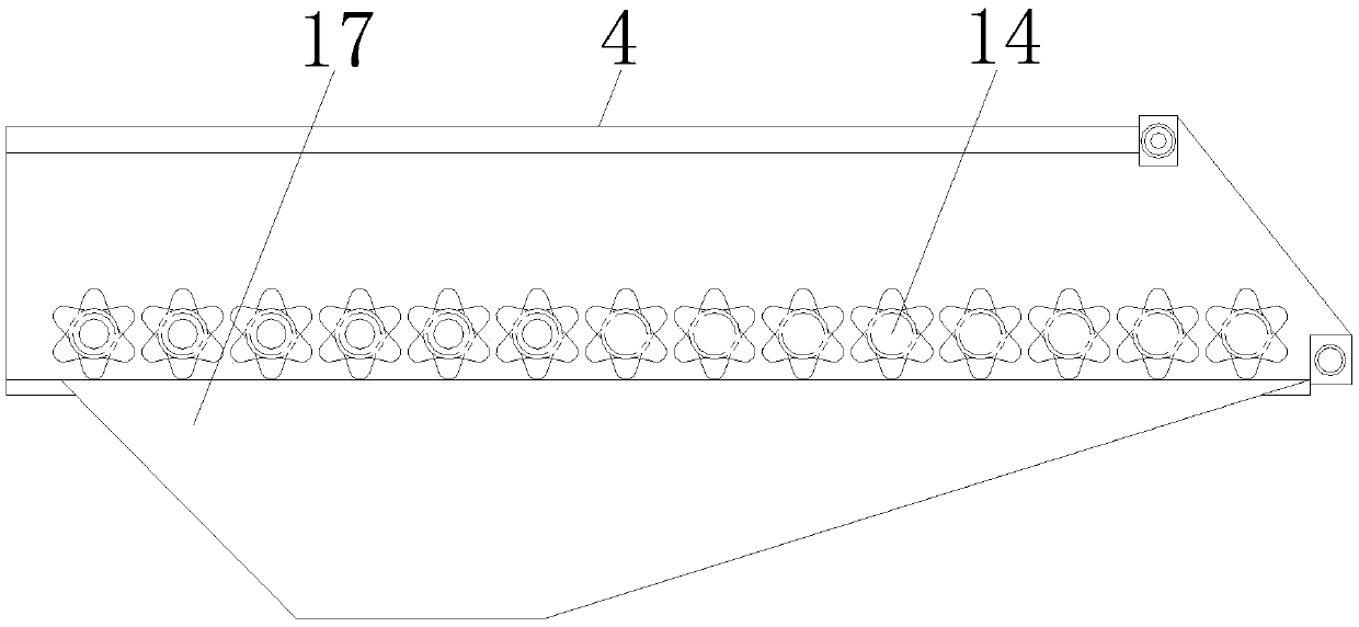 Screening device after crushing and grinding waste roasting sagger for lithium battery anode materials