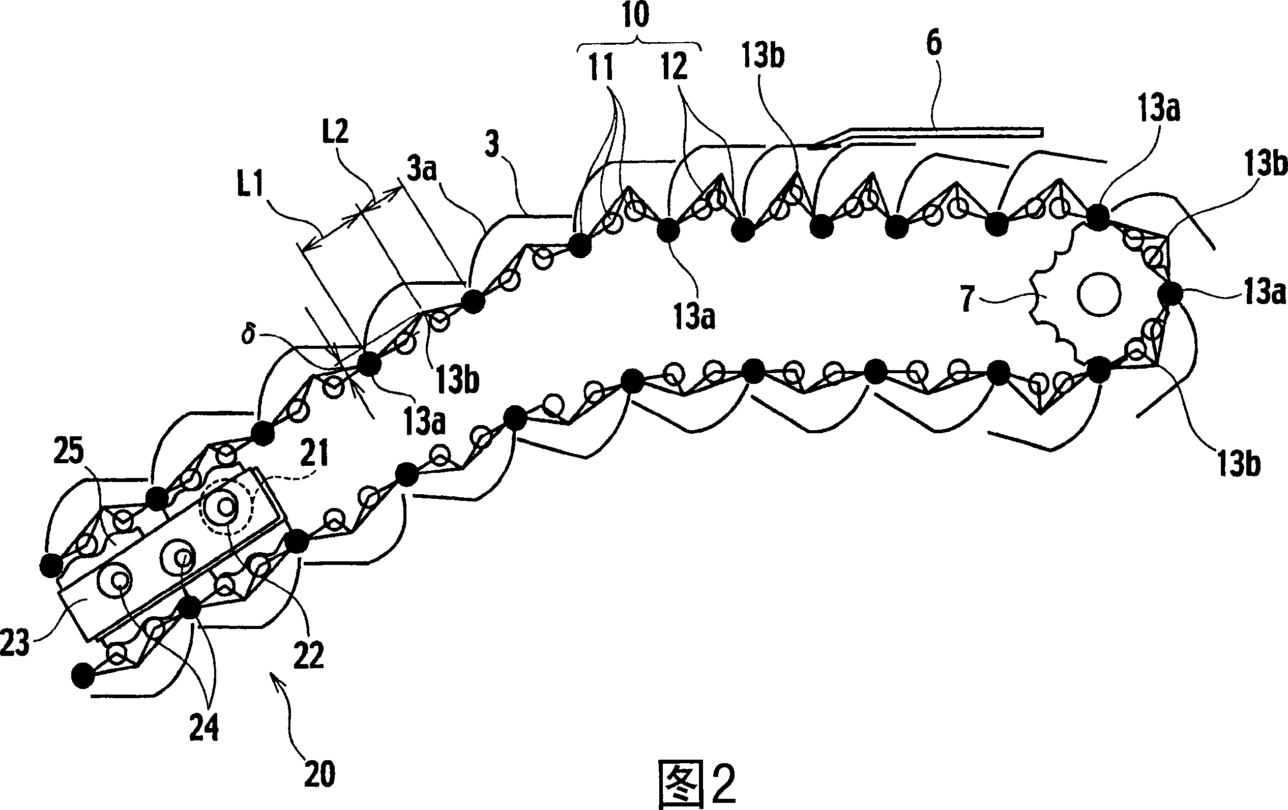 Escalator of type in which intermediate section thereof is accelerated