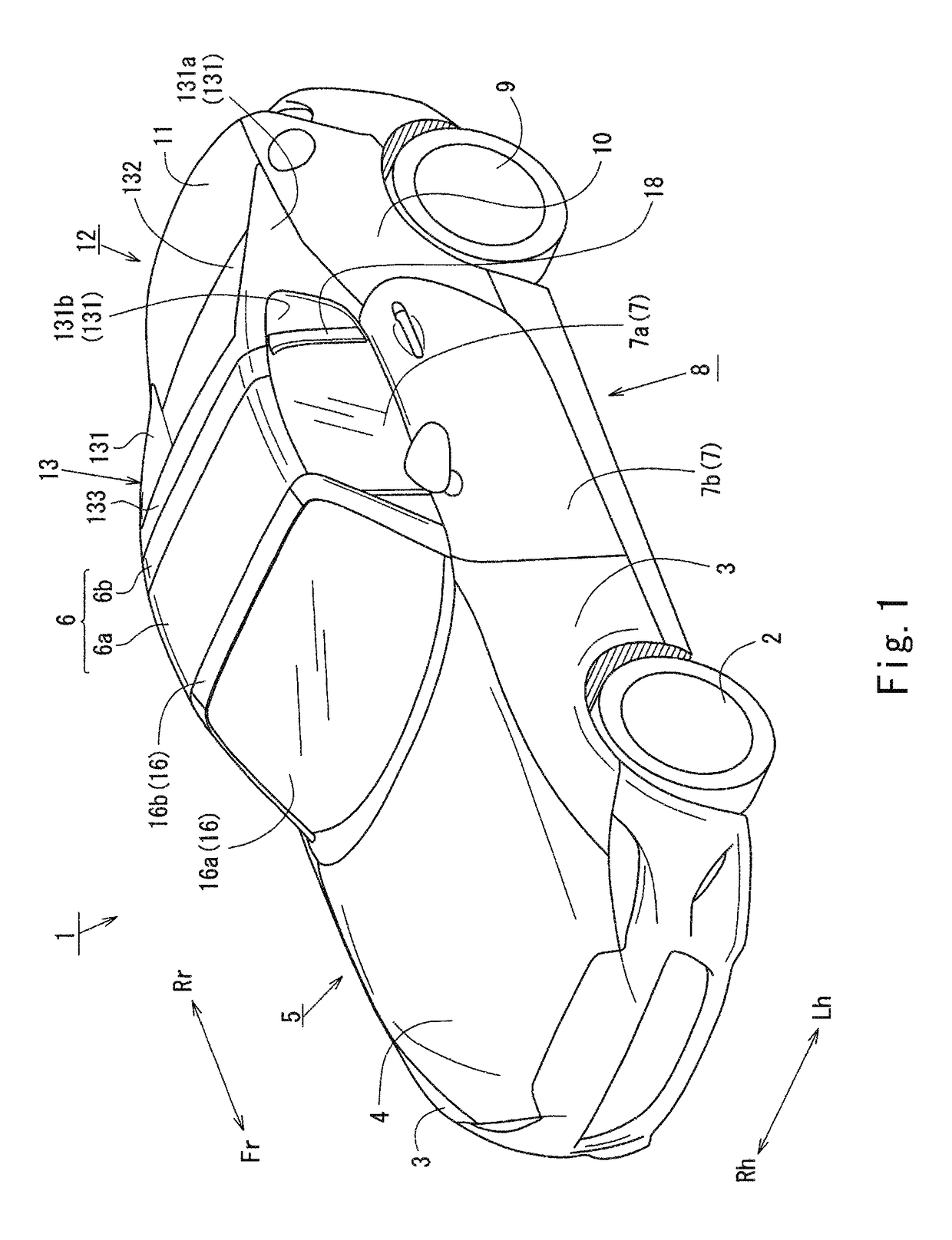 Trim structure of vehicle