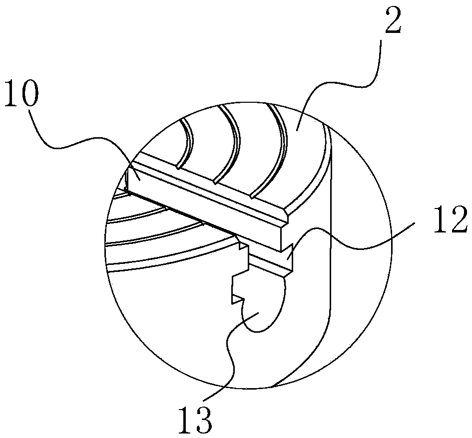 Clamping device for pedestal supporting column of hydraulic punching machine