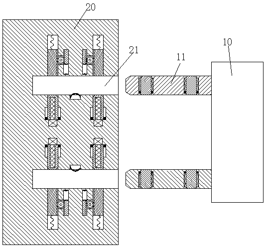 Household power supply power-on and power-off device