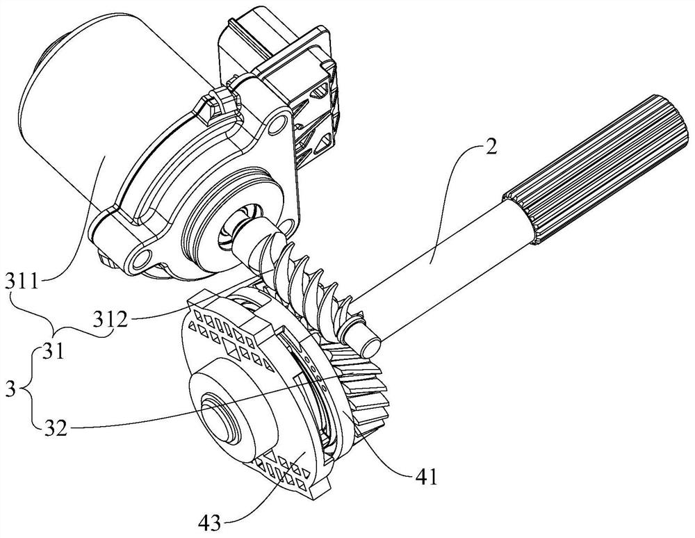 Vehicle steering system and vehicle with same