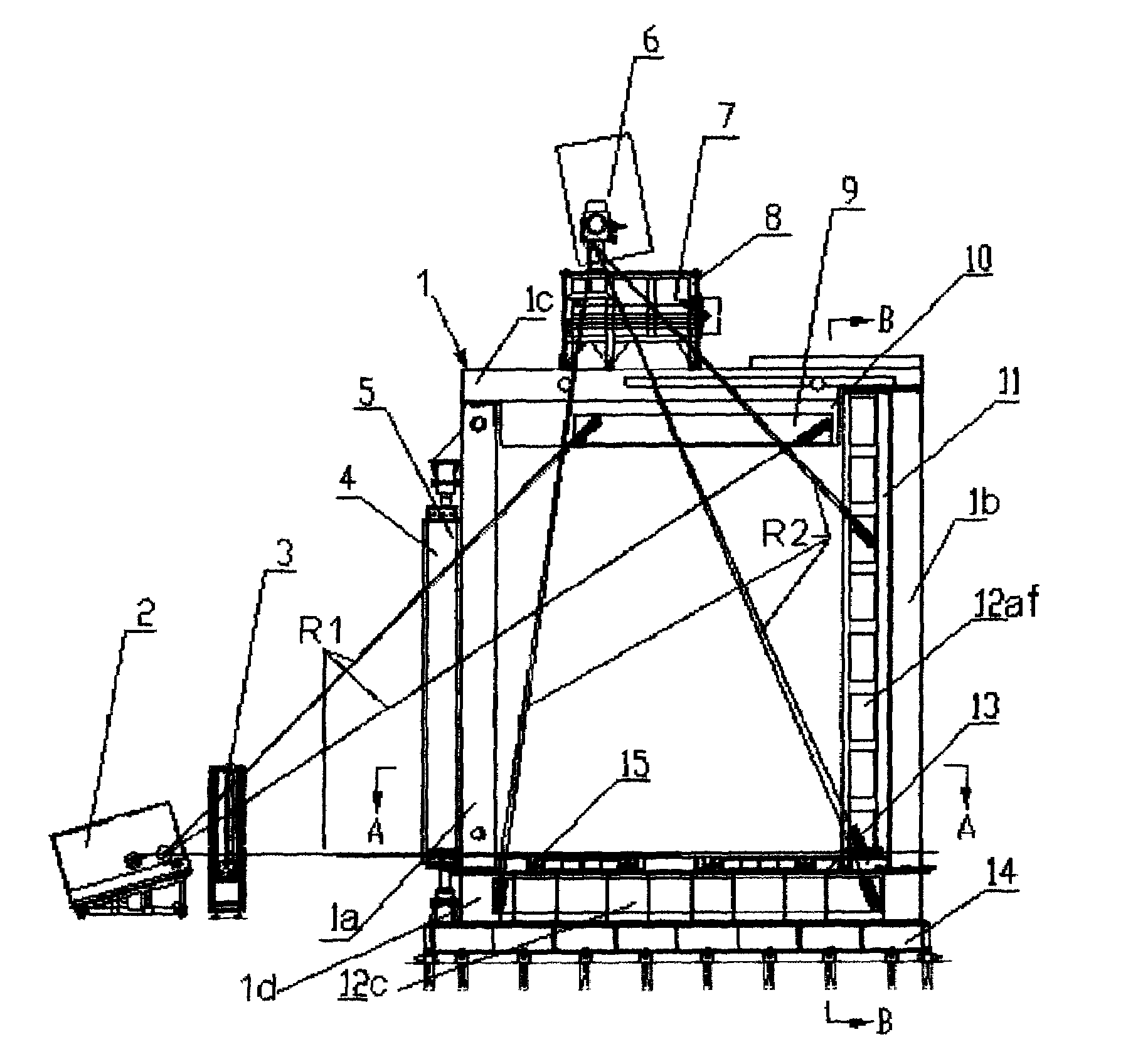 Double-radiant-source framework for container detecting system