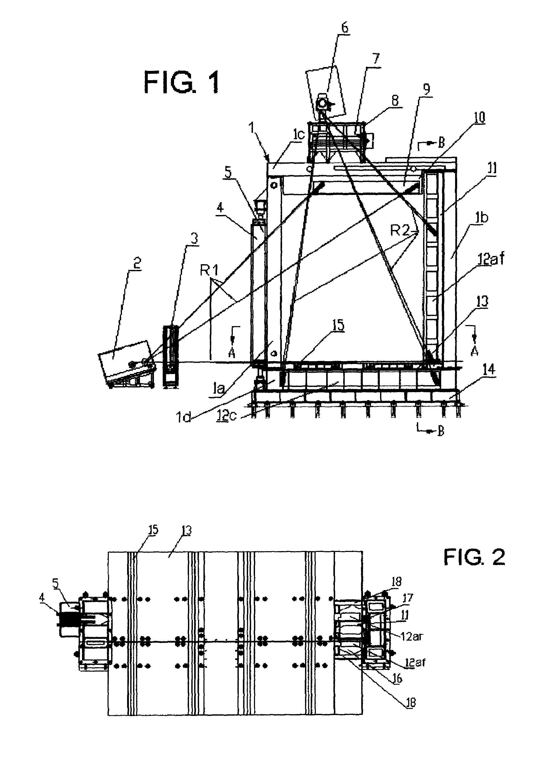 Double-radiant-source framework for container detecting system