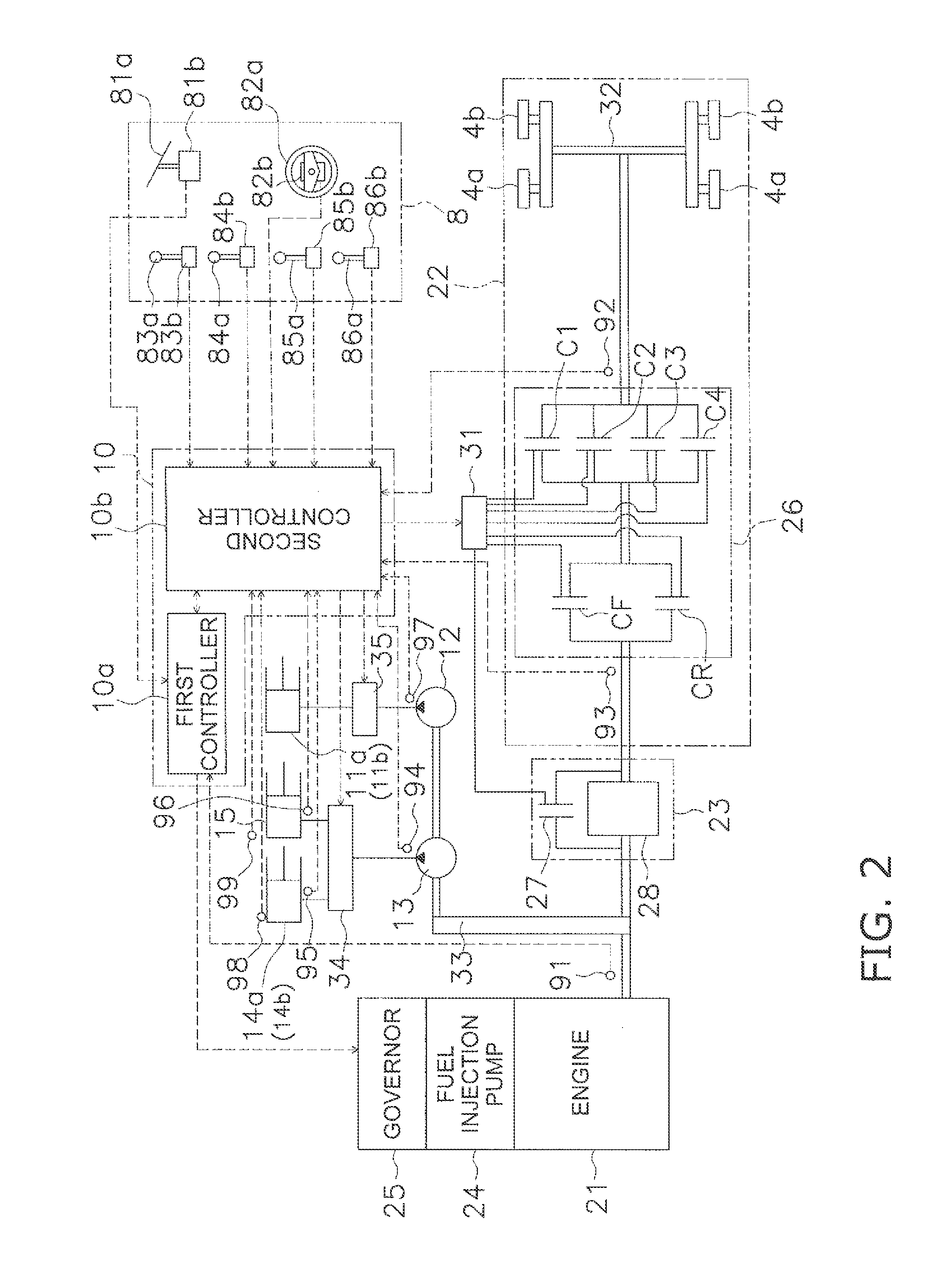 Work vehicle and work vehicle control method