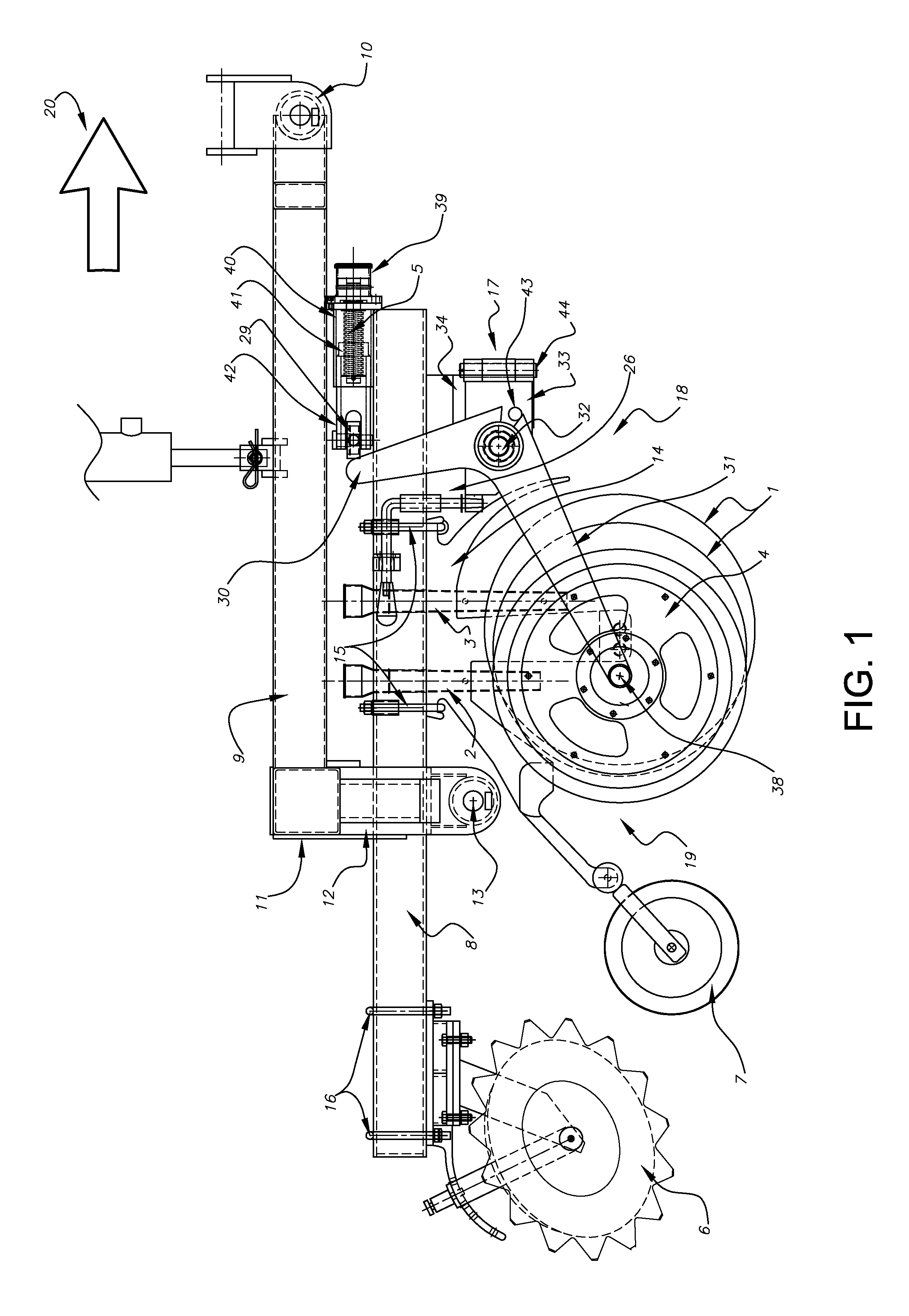 Seeding assembly in grain seeding machines