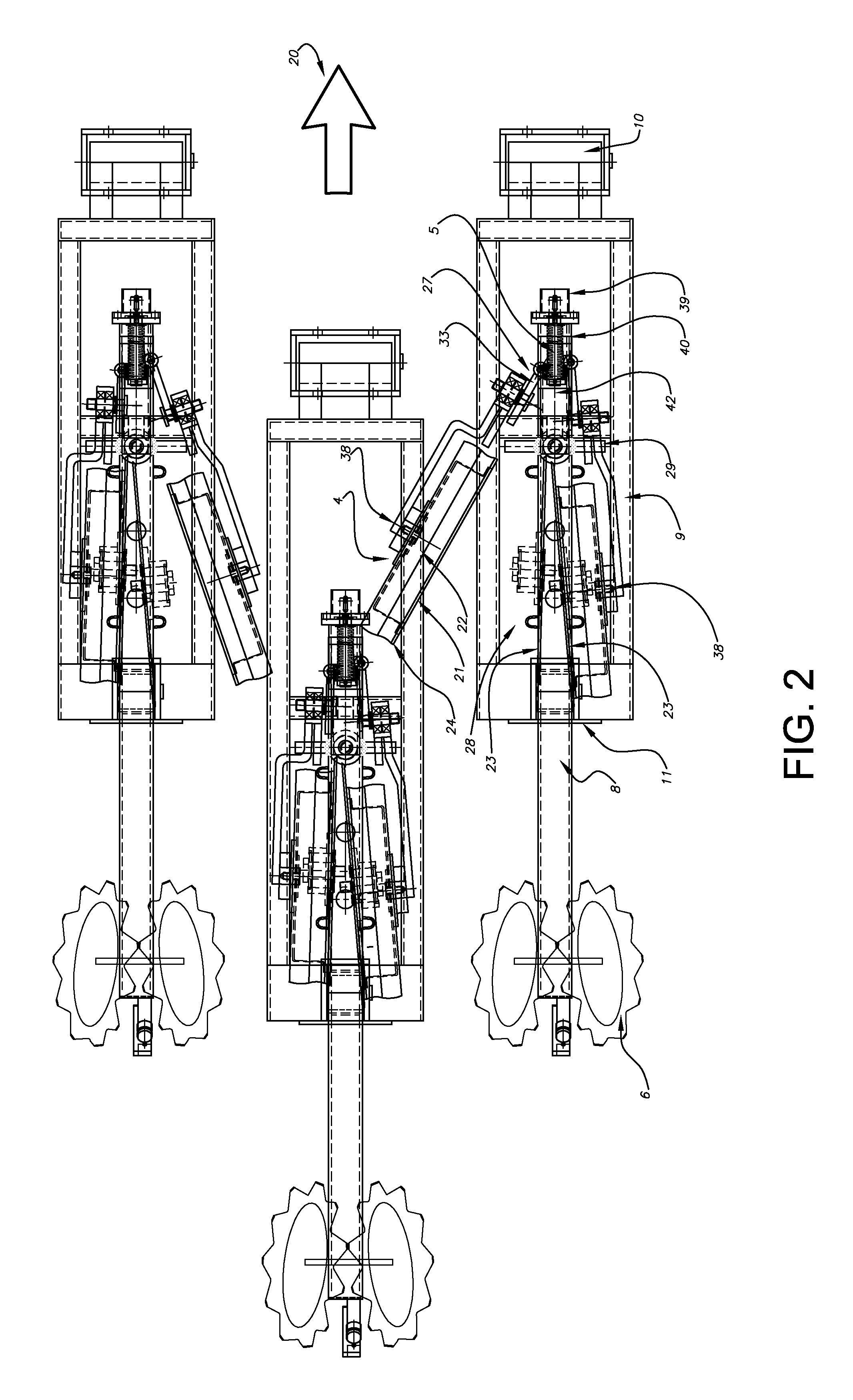 Seeding assembly in grain seeding machines