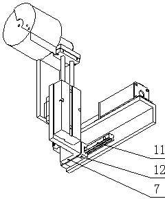 Special gluing head cleaning device for full automatic glue edge sealing production line and cleaning method thereof